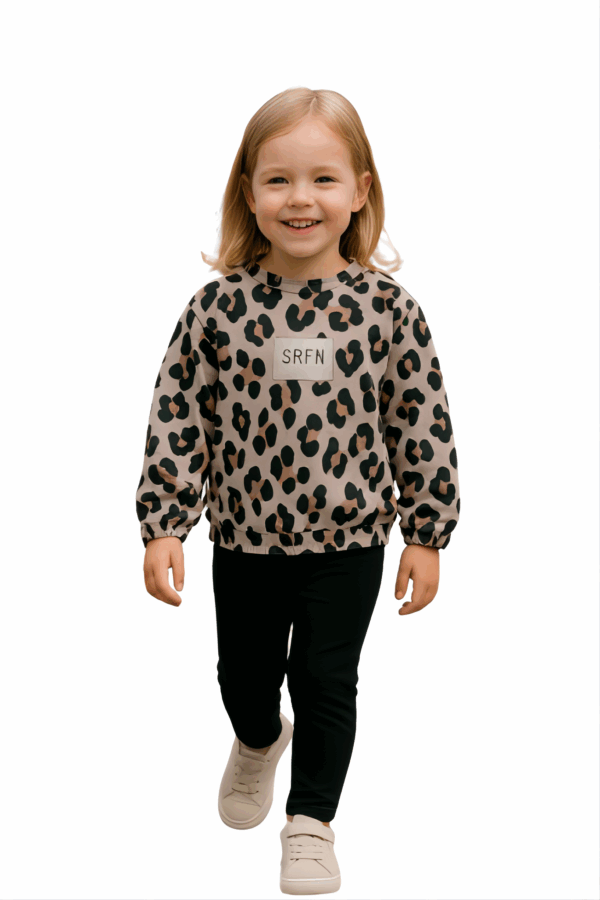 Σετ Βελουτέ Μπλούζα & Κολάν Animal Print SRFN