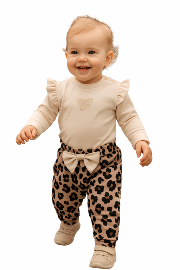 Σετ Animal Print Βελουτέ Παντελόνι & Μακό Ολόσωμο Φορμάκι SRFN