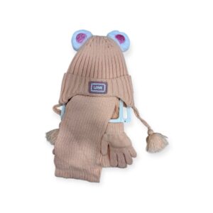 Σετ 3 τμχ Σκουφάκι LOVE