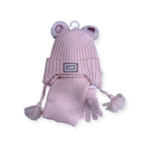 Σετ 3 τμχ Σκουφάκι LOVE