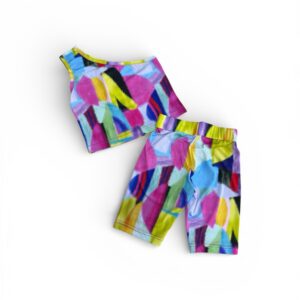 Σετ με Τοπ & Biker Εμπριμέ SRFN