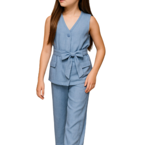 Σετ Λινό Πουκαμίσα με Παντελόνι SRFN