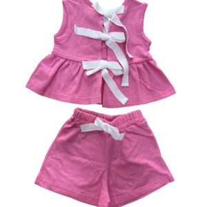 Σετ Δετό Μπλουζάκι με Φιόγκους & Σορτς SRFN