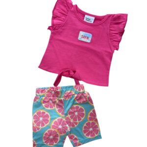 Σετ Τοπ με Γυαλιστερό Biker SRFN