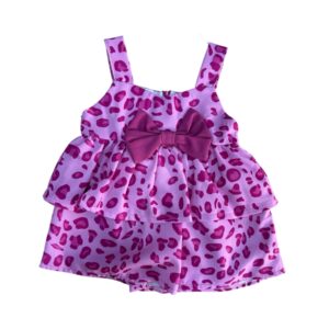 Φόρεμα Animal Print με Φιόγκο SRFN