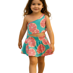 Σετ Τοπ με Φούστα/Σορτς Fruits SRFN