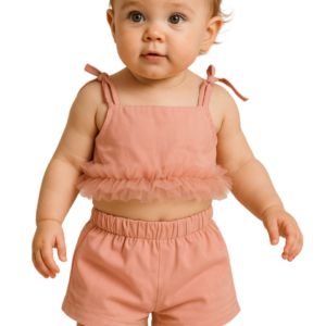 Σετ Τοπ με Τούλι & Shorts SRFN