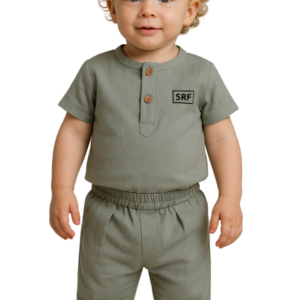 Σετ Λινό Τουνικ με Παντελόνι SRFN