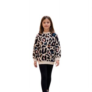 Σετ Μπλουζοφόρεμα Leopard & Velvet Κολάν SRFN